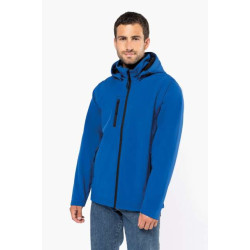 UNISEX 3-LAYER SOFTSHELL HOODED JACKET WITH REMOVABLE SLEEVES