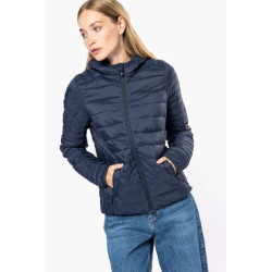 LADIES' LIGHTWEIGHT HOODED PADDED JACKET