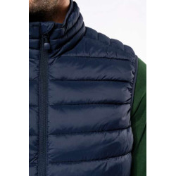 MEN’S LIGHTWEIGHT SLEEVELESS FAKE DOWN JACKET