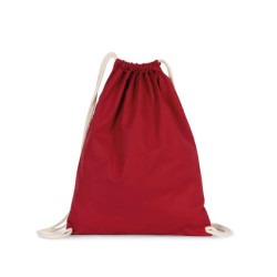 ORGANIC COTTON BACKPACK WITH DRAWSTRING CARRY HANDLES