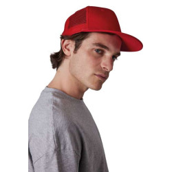 TRUCKER FLAT PEAK CAP - 6 PANELS