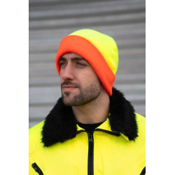TWO-TONE KNITTED HAT - METZ