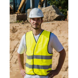 SAFETY VEST 'WOLFSBURG' - BLACK HEM