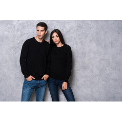 MEN’S CREW NECK FINE GAUGE COTTON PULLOVER