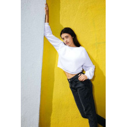 WOMEN'S FLEX FLEECE CROP PULLOVER